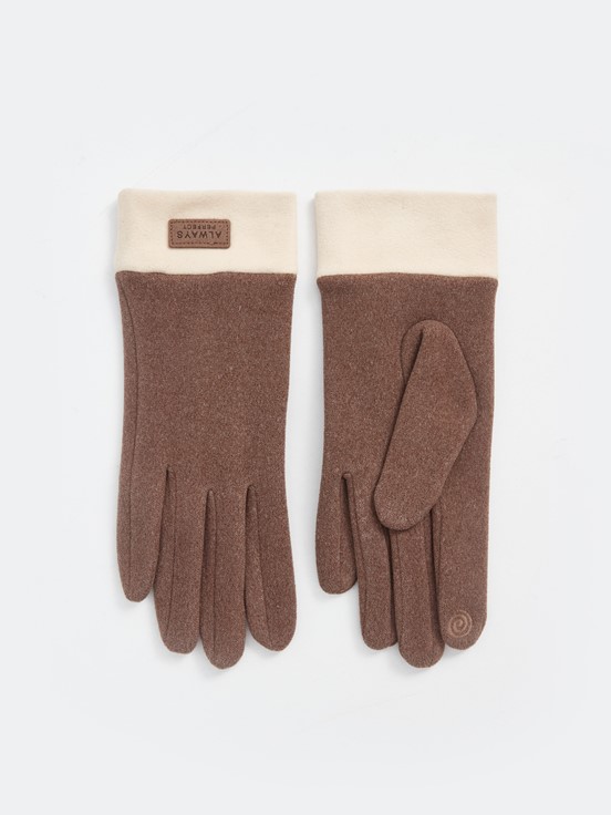 Eldiven KOYU BEJ MELANJ