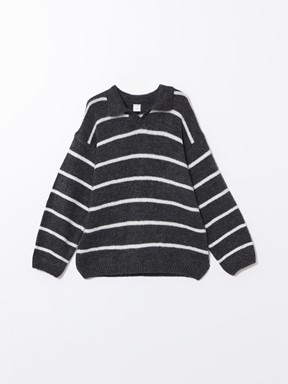 Kazak ANTRASİT ÇİZGİLİ