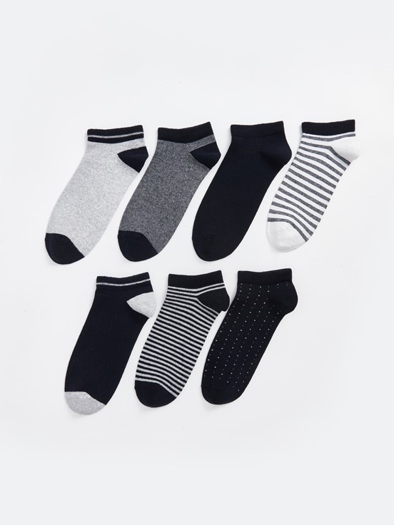 Patik Çorap KARIŞIK RENK İPLİĞİ BOYALI