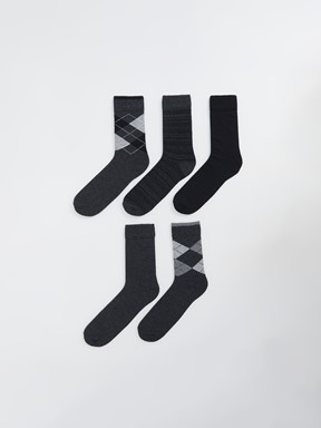 Soket Çorap KARIŞIK RENK İPLİĞİ BOYALI