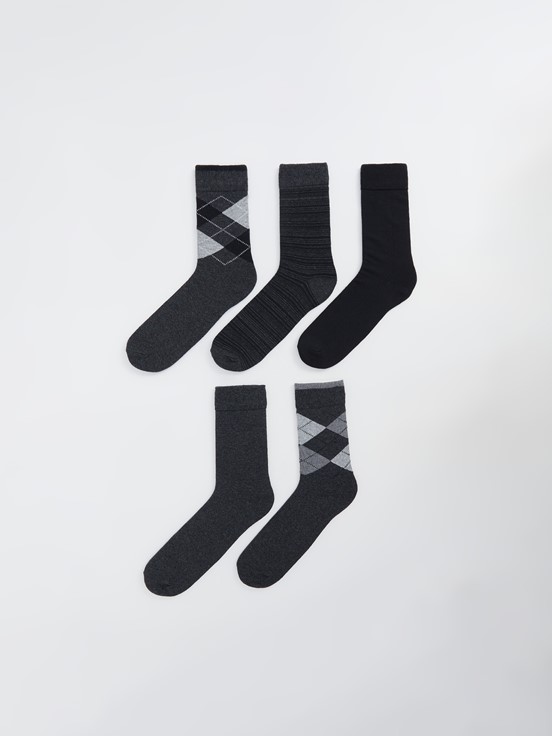 Soket Çorap KARIŞIK RENK İPLİĞİ BOYALI