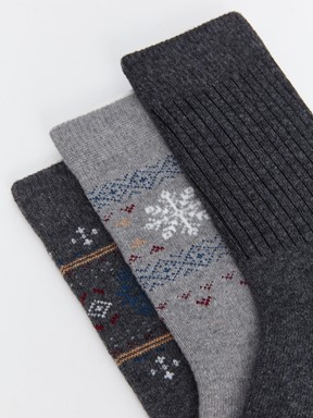 Soket Çorap KARIŞIK RENK İPLİĞİ BOYALI