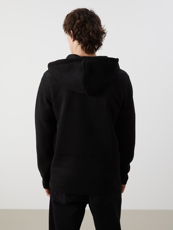 Fermuarlı Sweatshirt YENİ SİYAH