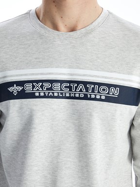 Tişört TAŞ RENGİ MELANJ