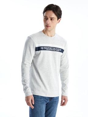 Tişört TAŞ RENGİ MELANJ