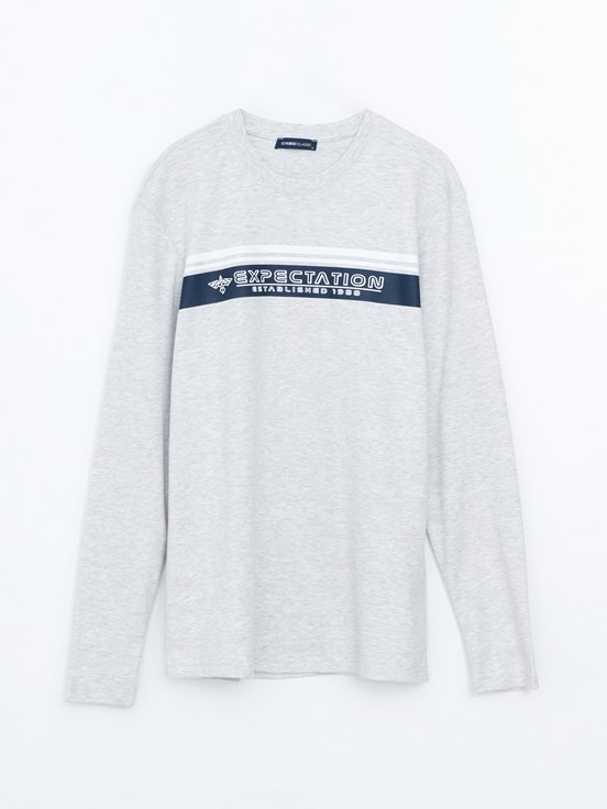 Tişört TAŞ RENGİ MELANJ