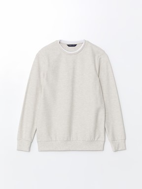 Sweatshirt KOYU BEJ MELANJ