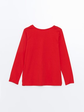 Pijama Takım CANLI KIRMIZI BASKILI