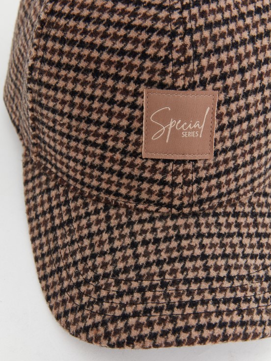 Kep Şapka KAHVERENGİ EKOSELİ