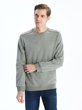 Sweatshirt AÇIK YEŞİL JAKARLI