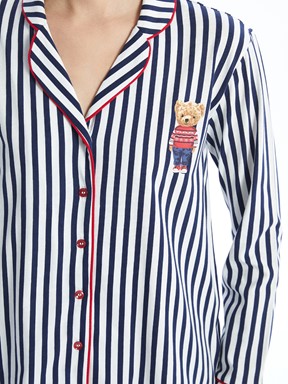 Pijama Takım LACİVERT ÇİZGİLİ