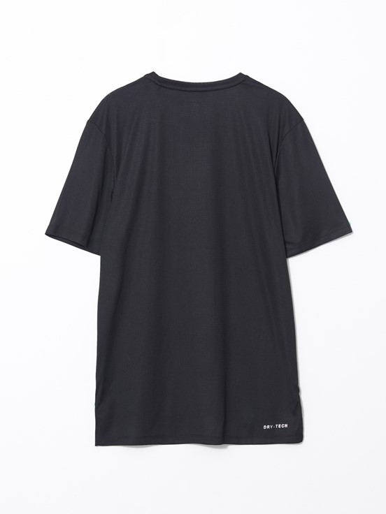 LCW SPORTS Bisiklet Yaka Kısa Kollu Erkek Spor Tişört YENİ SİYAH