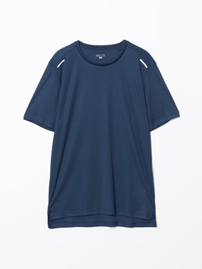 LCW SPORTS Bisiklet Yaka Kısa Kollu Erkek Spor Tişört KOYU INDIGO