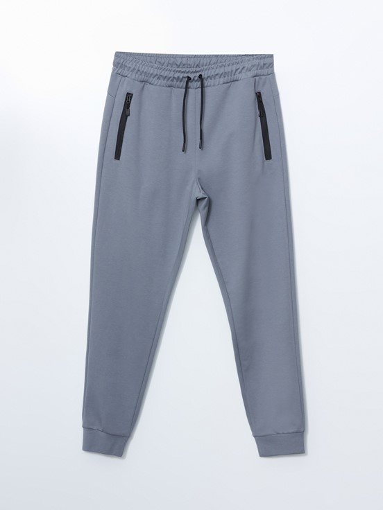 Slim Fit Erkek Jogger Eşofman Altı AÇIK ANTRASİT