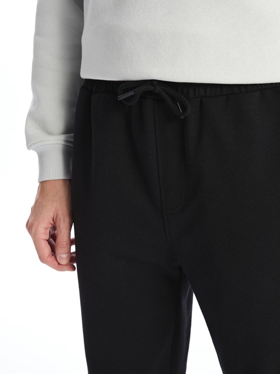 Standart Kalıp Erkek Jogger Eşofman Altı YENİ SİYAH