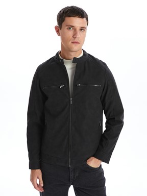 Deri Görünümlü Mont VİZON