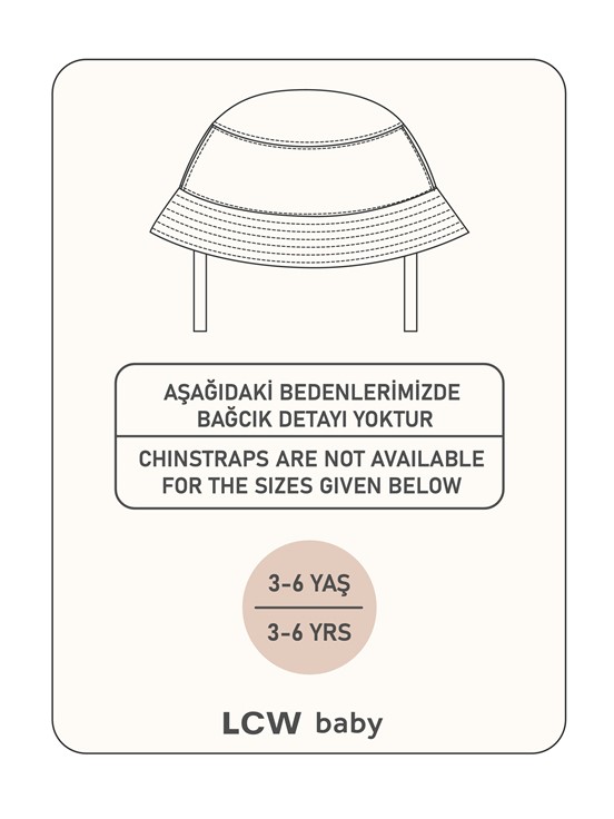 Bucket Şapka EKRU BASKILI