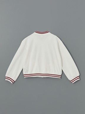 Nakışlı Uzun Kollu Kız Çocuk Kolej Ceket EKRU