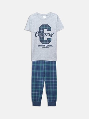 Pijama Takım AÇIK GRİ MELANJ