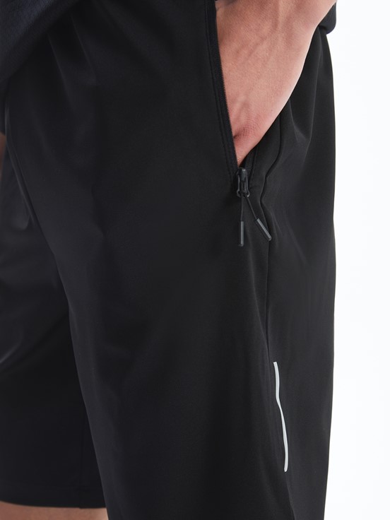 Slim Fit Erkek Spor Şort YENİ SİYAH