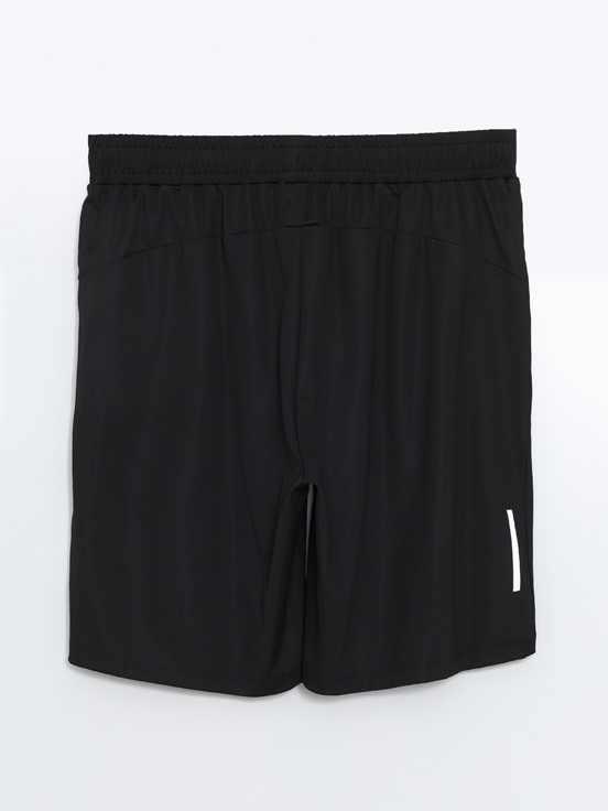 Slim Fit Erkek Spor Şort YENİ SİYAH