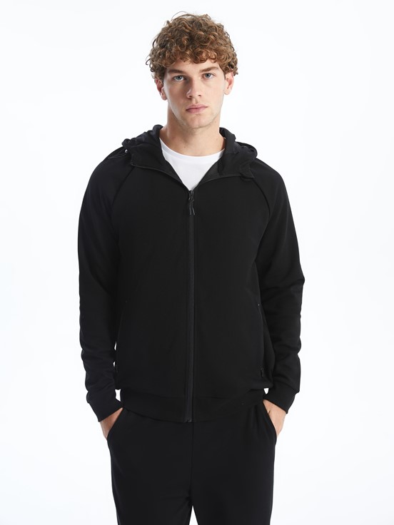 Fermuarlı Sweatshirt YENİ SİYAH