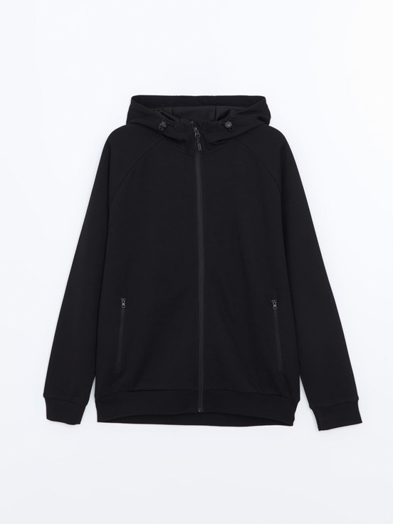 Fermuarlı Sweatshirt YENİ SİYAH
