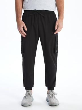 Slim Fit Erkek Jogger Eşofman Altı YENİ SİYAH