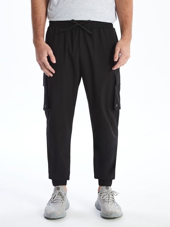 Slim Fit Erkek Jogger Eşofman Altı YENİ SİYAH