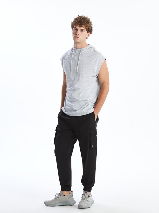 Slim Fit Erkek Jogger Eşofman Altı YENİ SİYAH