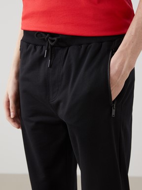 Standart Kalıp Erkek Jogger Eşofman Altı YENİ SİYAH