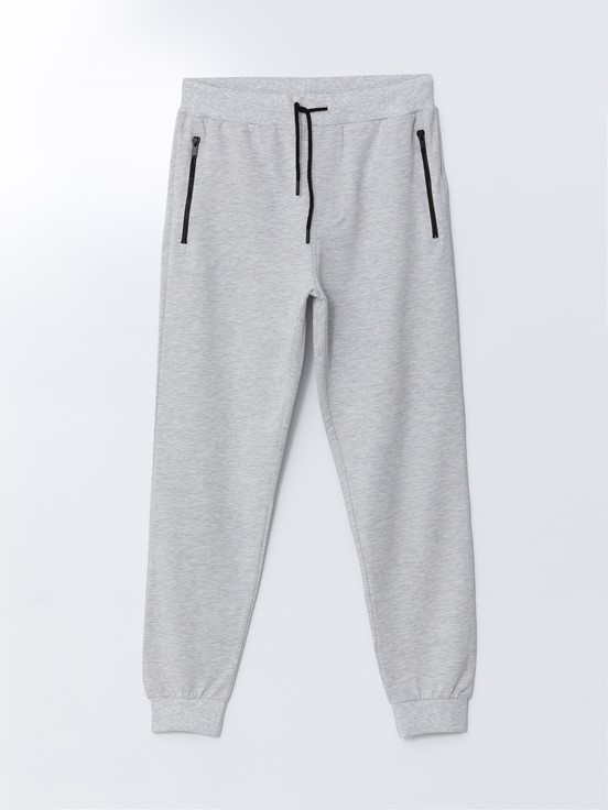 Standart Kalıp Erkek Jogger Eşofman Altı GRİ MELANJ