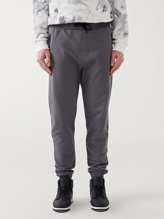 Standart Kalıp Erkek Jogger Eşofman Altı KOYU GRİ