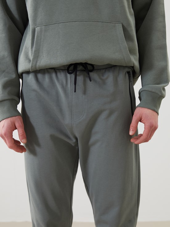 Standart Kalıp Erkek Jogger Eşofman Altı AÇIK HAKİ