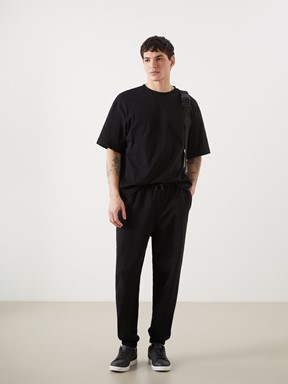 LCW BASIC Rahat Kalıp Erkek Jogger Eşofman Altı YENİ SİYAH