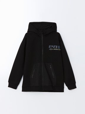 Fermuarlı Sweatshirt YENİ SİYAH