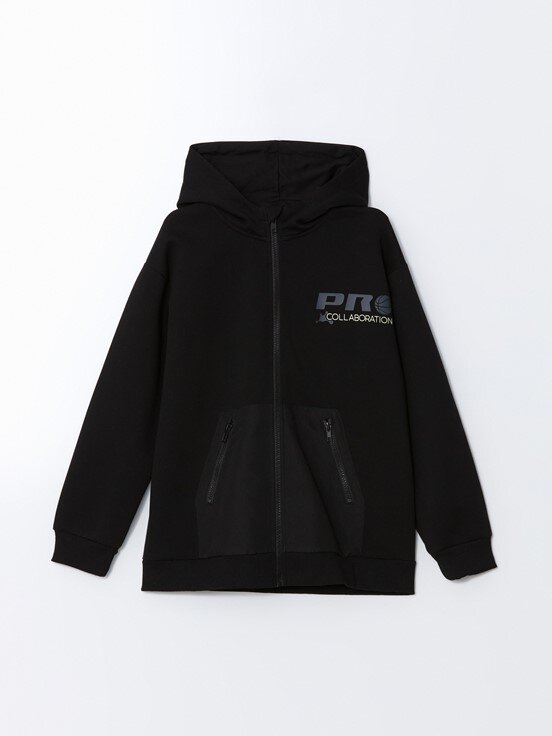 Fermuarlı Sweatshirt YENİ SİYAH