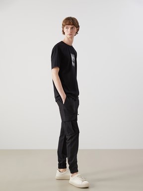 Slim Fit Erkek Kargo Pantolon GRİ
