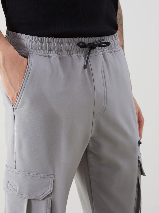 Slim Fit Erkek Kargo Pantolon GRİ