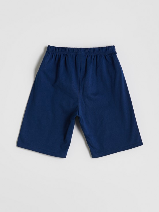 Şortlu Pijama Takımı AÇIK GRİ MELANJ