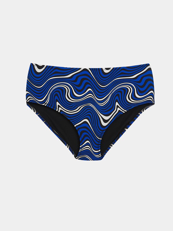 Bikini Alt MAVİ BASKILI