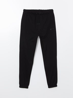 Standart Kalıp Erkek Jogger Eşofman Altı YENİ SİYAH