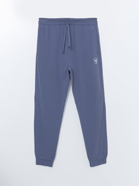 Slim Fit Erkek Jogger Eşofman Altı İNDİGO
