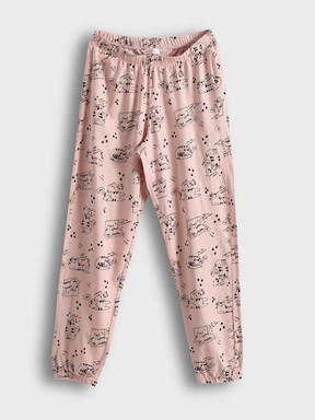 Pijama Takım PEMBE BASKILI