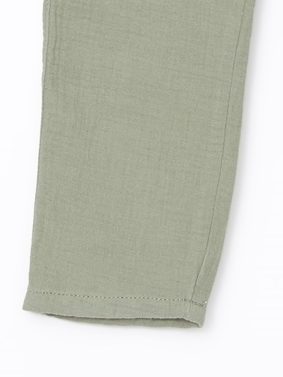 Basic Erkek Çocuk Kargo Pantolon MAT YEŞİL