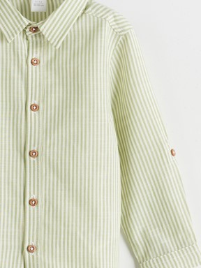 Gömlek AÇIK YEŞİL ÇİZGİLİ