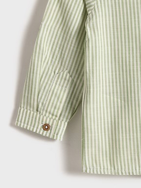 Gömlek AÇIK YEŞİL ÇİZGİLİ