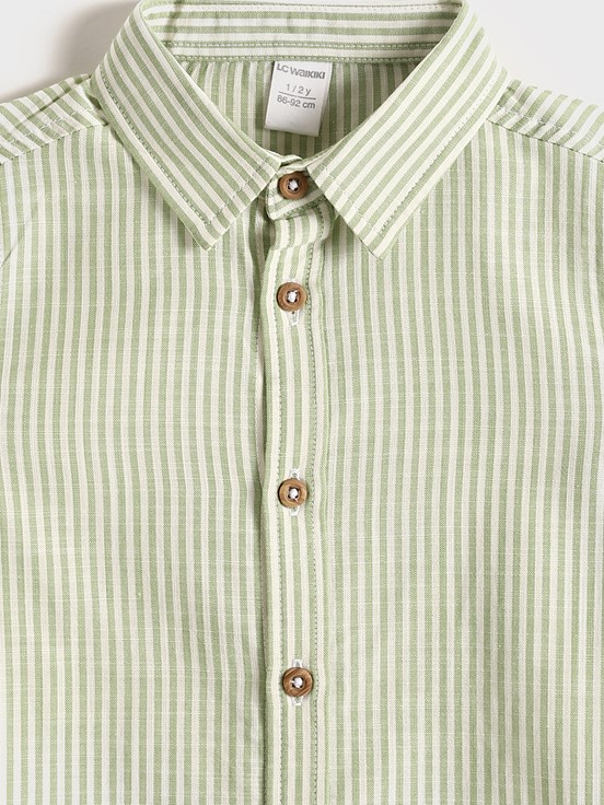 Gömlek AÇIK YEŞİL ÇİZGİLİ
