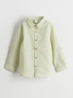 Gömlek AÇIK YEŞİL ÇİZGİLİ