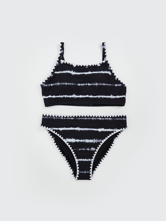 Bikini SİYAH BASKILI